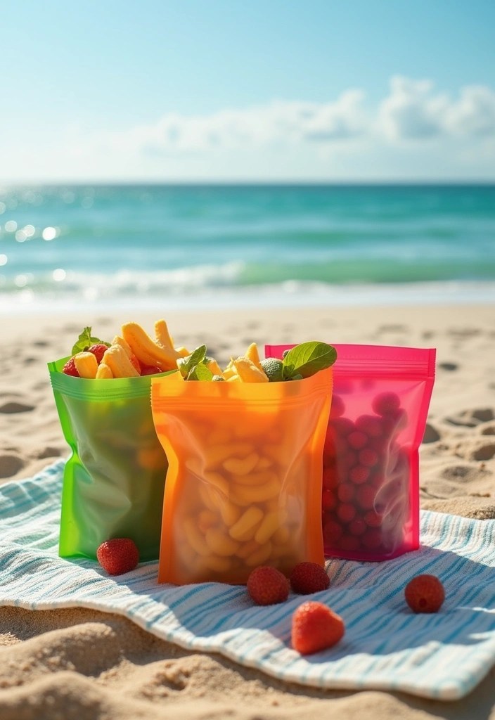 10 Beach Must Haves for Your Summer Vacation That Will Change Your Life! - 9. Reusable Snack Bags